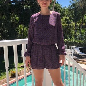 Luca Couture for UO Long Sleeve Romper w/ cut out